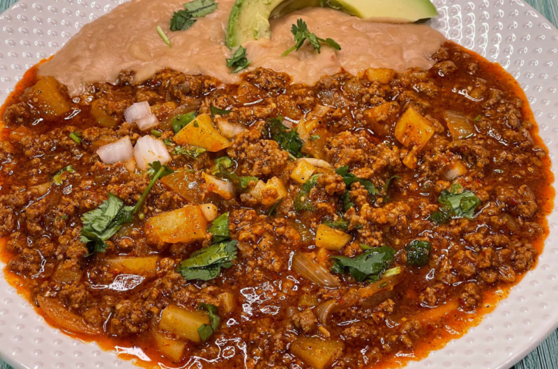 Carne Molida en Salsa de Chile